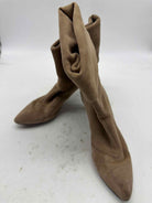 Pre-Owned Louis Vuitton Tan Size 6.5 Suede Ankle Boots | True Fashionistas.