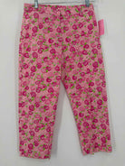 Pre-Owned Lilly Pulitzer Pink Size 2 Vintage Printed Pants | True Fashionistas.