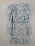 Pre-Owned Lini Blue Size Medium Short Long Sleeve Dress | True Fashionistas.