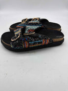 Pre-Owned House Of Harlow Black Size 7 Slide Sandals | True Fashionistas.