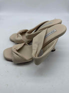 Pre-Owned Aquazzura Tan Size 11 Mule Heels | True Fashionistas.