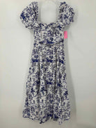 Pre-Owned O.P.T. Blue Size Small Long Short Sleeve Dress | True Fashionistas.