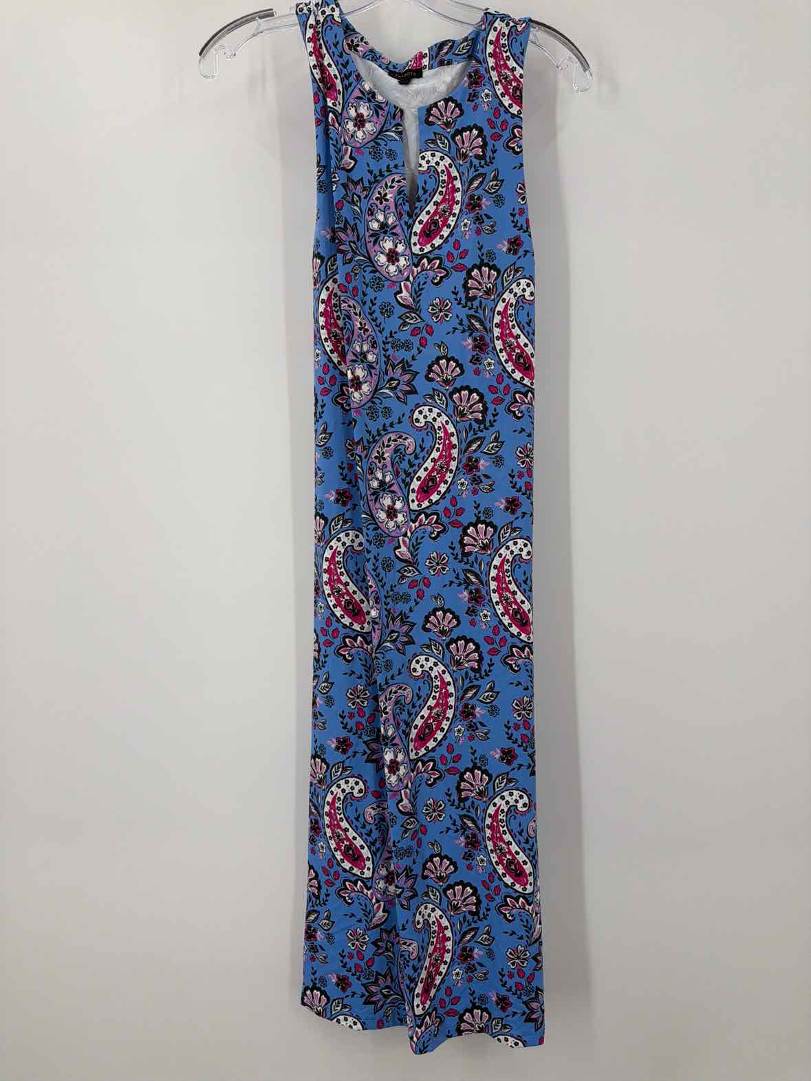Pre-Owned Talbots Blue Size Medium Long Sleeveless Dress | True Fashionistas.