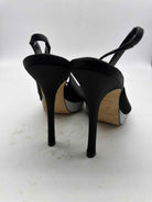 Pre-Owned Rene Caovilla Black Size 9 Slingback Heels | True Fashionistas.