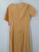 Pre-Owned Club Monaco Yellow Size 8 Long Short Sleeve Dress | True Fashionistas.