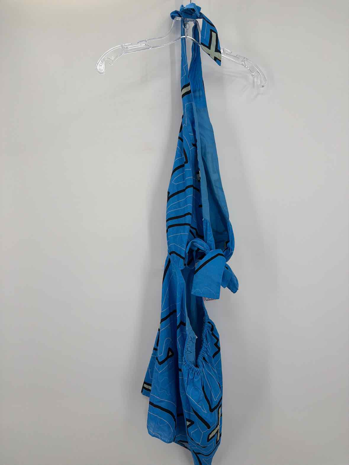 Pre-Owned benaar los angeles Blue Size Large Short Sleeveless Dress | True Fashionistas.
