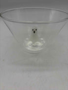 Mud Pie Clear Glass Ghost Candy Bowl Halloween | True Fashionistas.