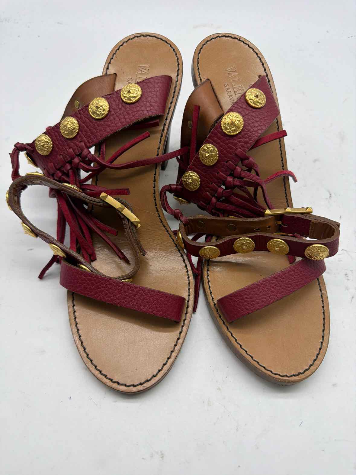 Pre-Owned Valentino Red Size 7.5 Fringe Heels | True Fashionistas.