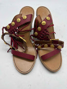 Pre-Owned Valentino Red Size 7.5 Fringe Heels | True Fashionistas.
