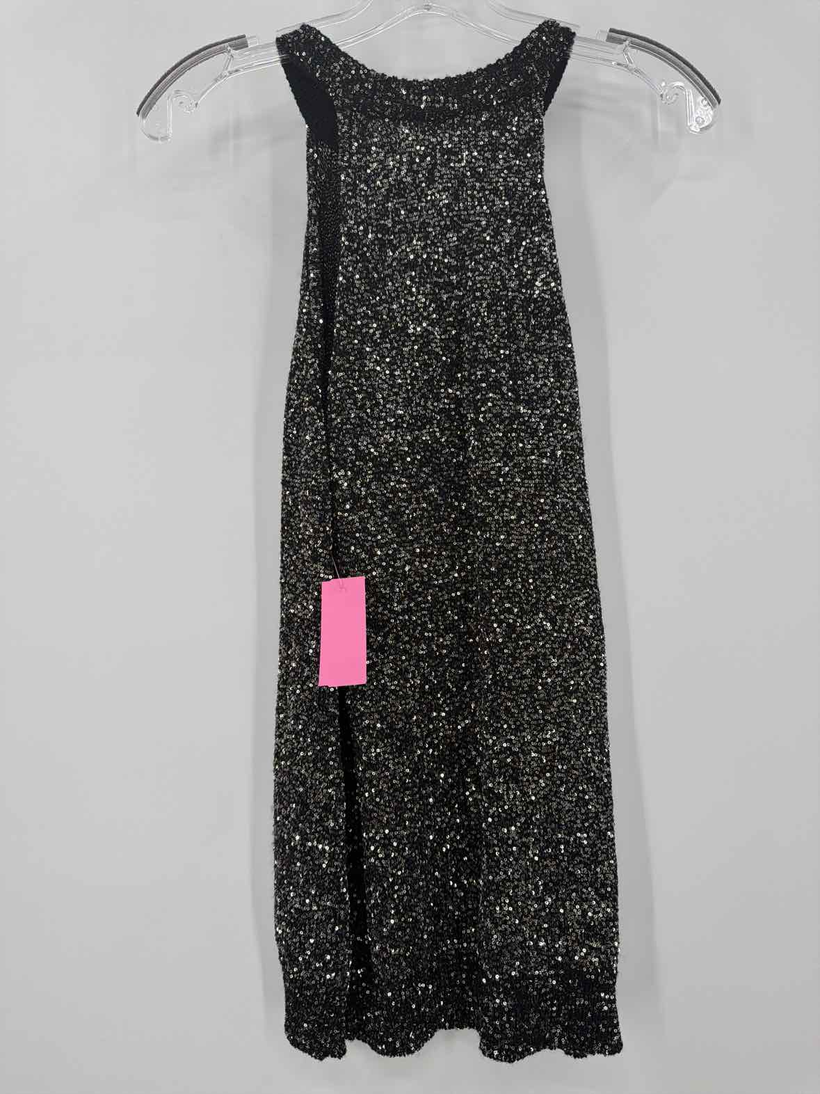 Pre-Owned Ramy Brook Black Size XL Knit Sequin Tank Top | True Fashionistas.