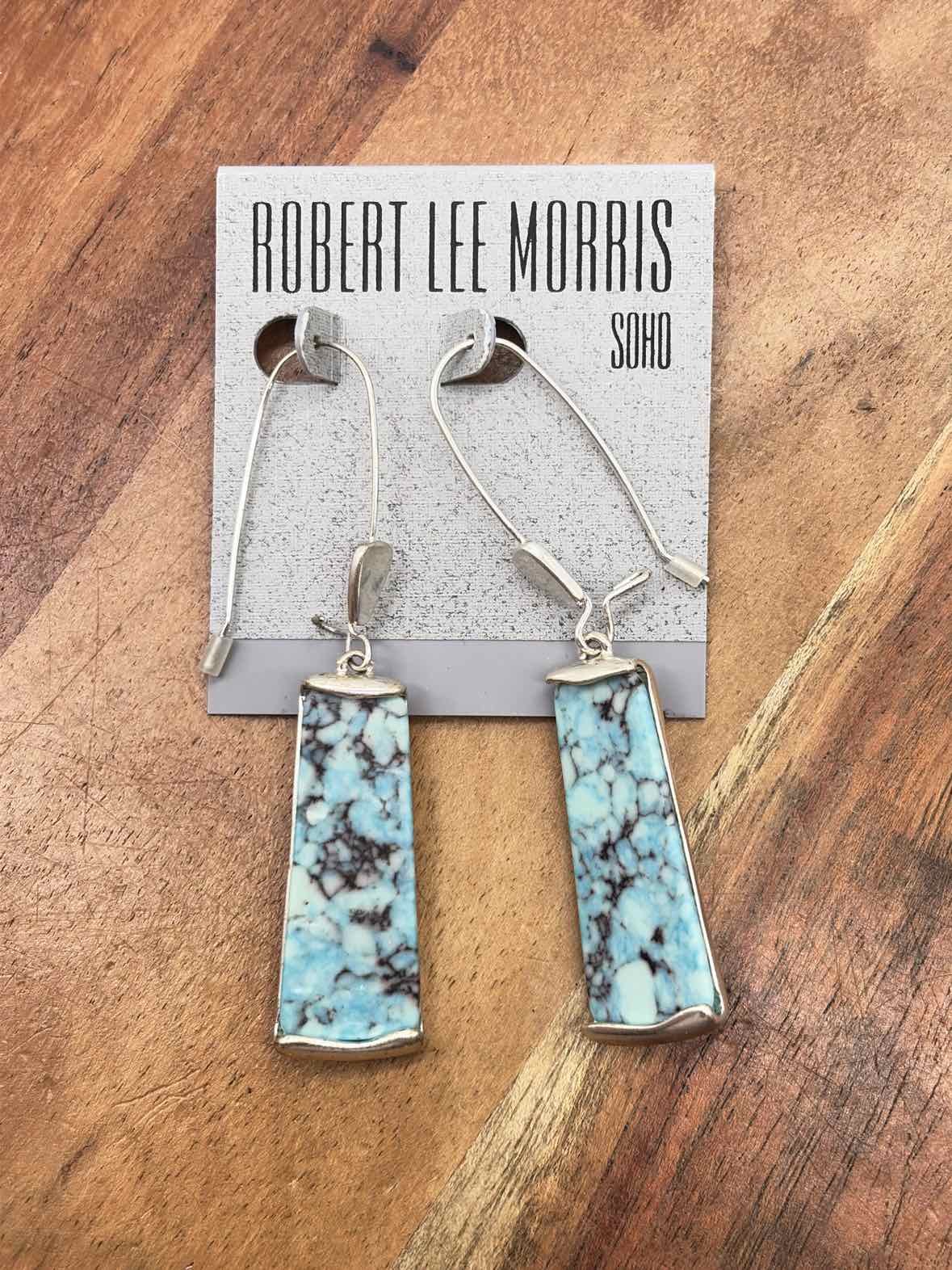 RLM Soho Silver Contemporary Drop Earrings | True Fashionistas.