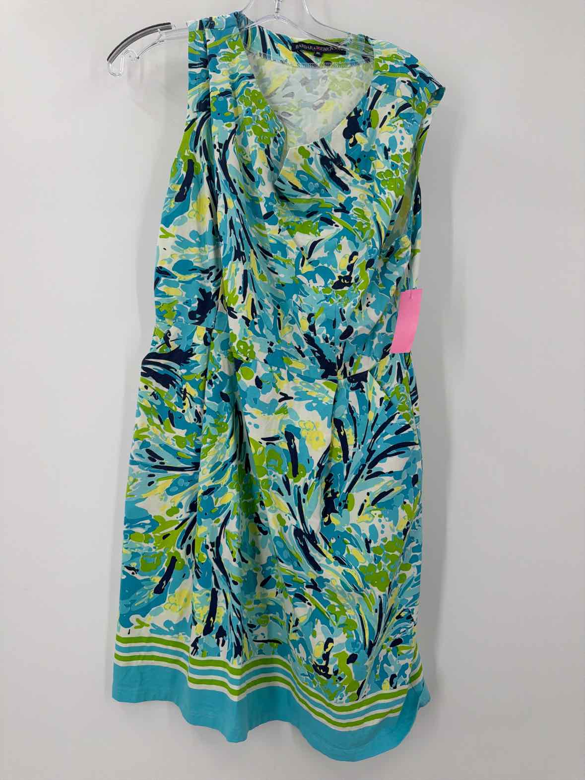 Pre-Owned Barbara Erickson Blue Size XL Short Sleeveless Dress | True Fashionistas.