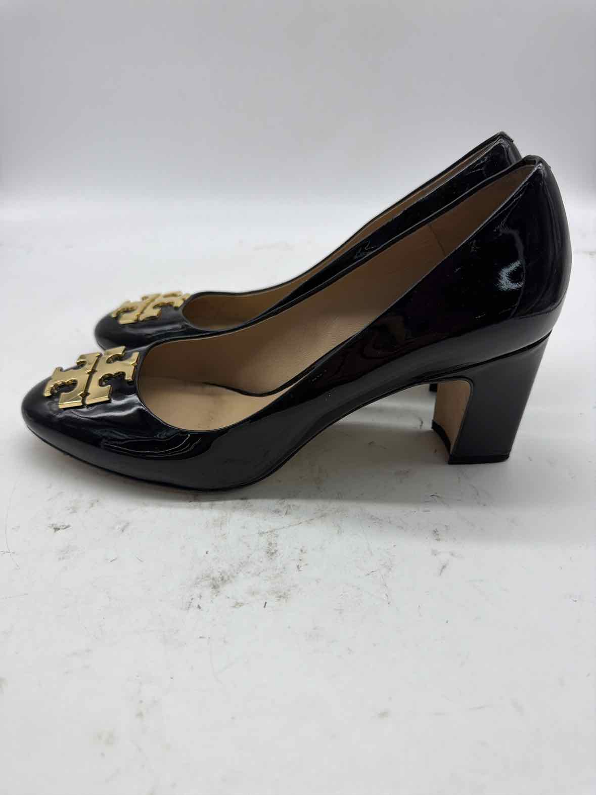Pre-Owned Tory Burch Black Size 7 Patent Leather Pump Heels | True Fashionistas.