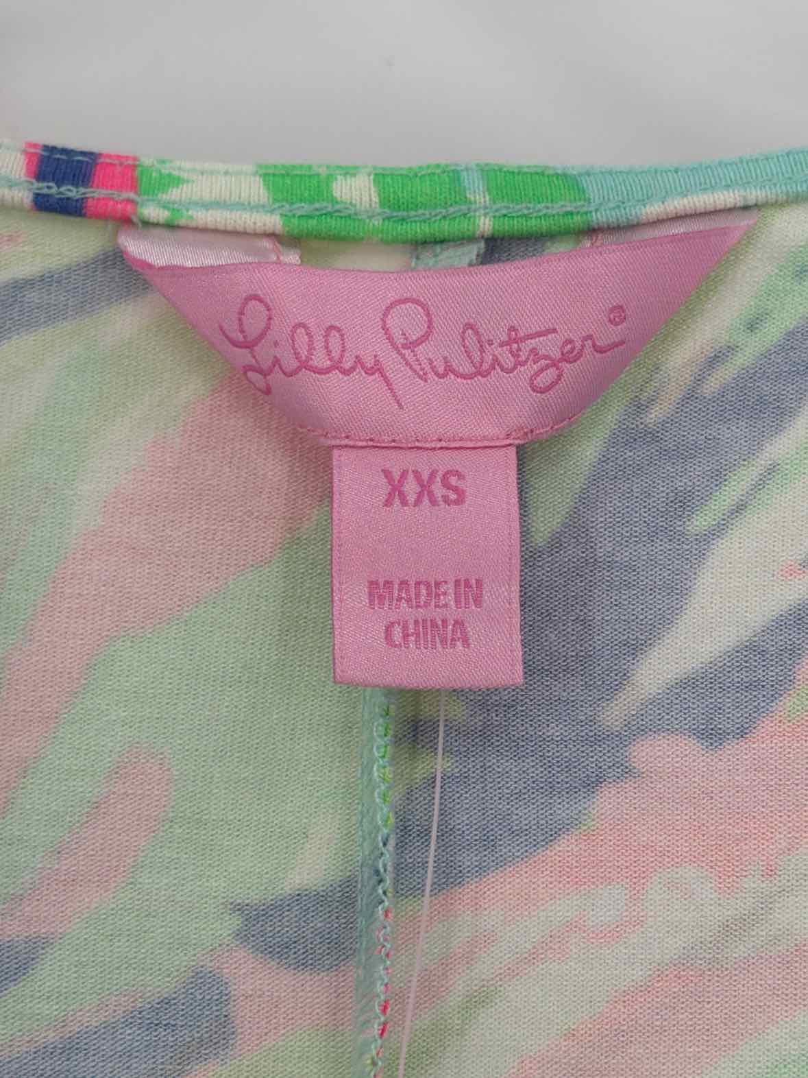 Pre-Owned Lilly Pulitzer Green Size XXS Short Short Sleeve Dress | True Fashionistas.
