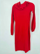 Pre-Owned La Petite Robe Chiara Boni Red Size 42/8 Short Long Sleeve Dress | True Fashionistas.