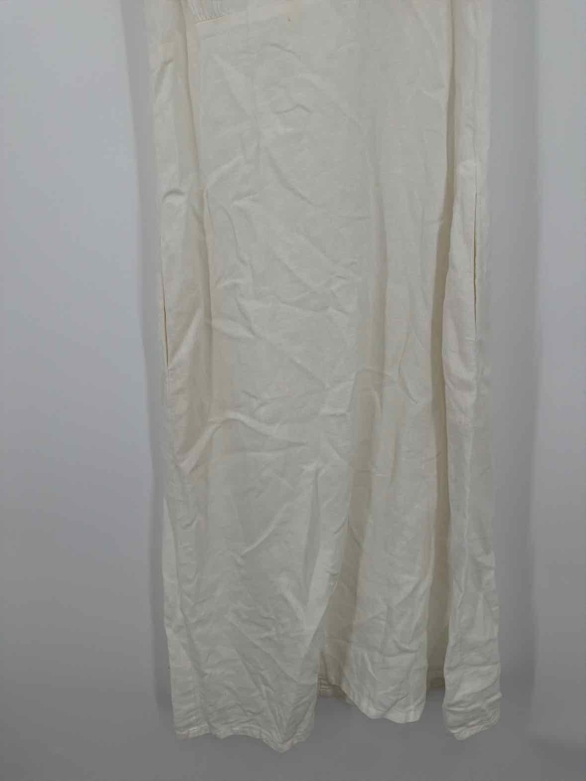 Pre-Owned La Garconne Moderne White Size XS Linen Long Sleeveless Dress | True Fashionistas.
