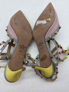 Pre-Owned Valentino Pink Size 39.5 Rockstud Slingback Heels | True Fashionistas.