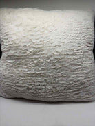 White Fabric Faux Fur Pillow | True Fashionistas.