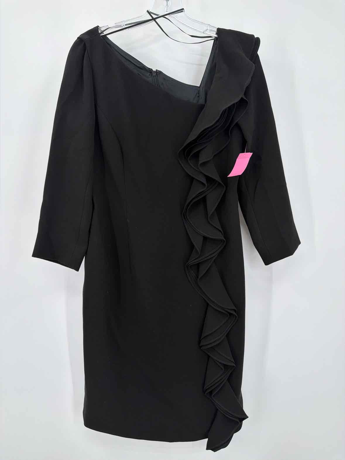 Pre-Owned Rickie Freeman Black Size 8 Cocktail Short Long Sleeve Dress | True Fashionistas.