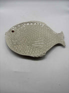 Fitz and Floyd Embbssed Fish Plate Large | True Fashionistas.