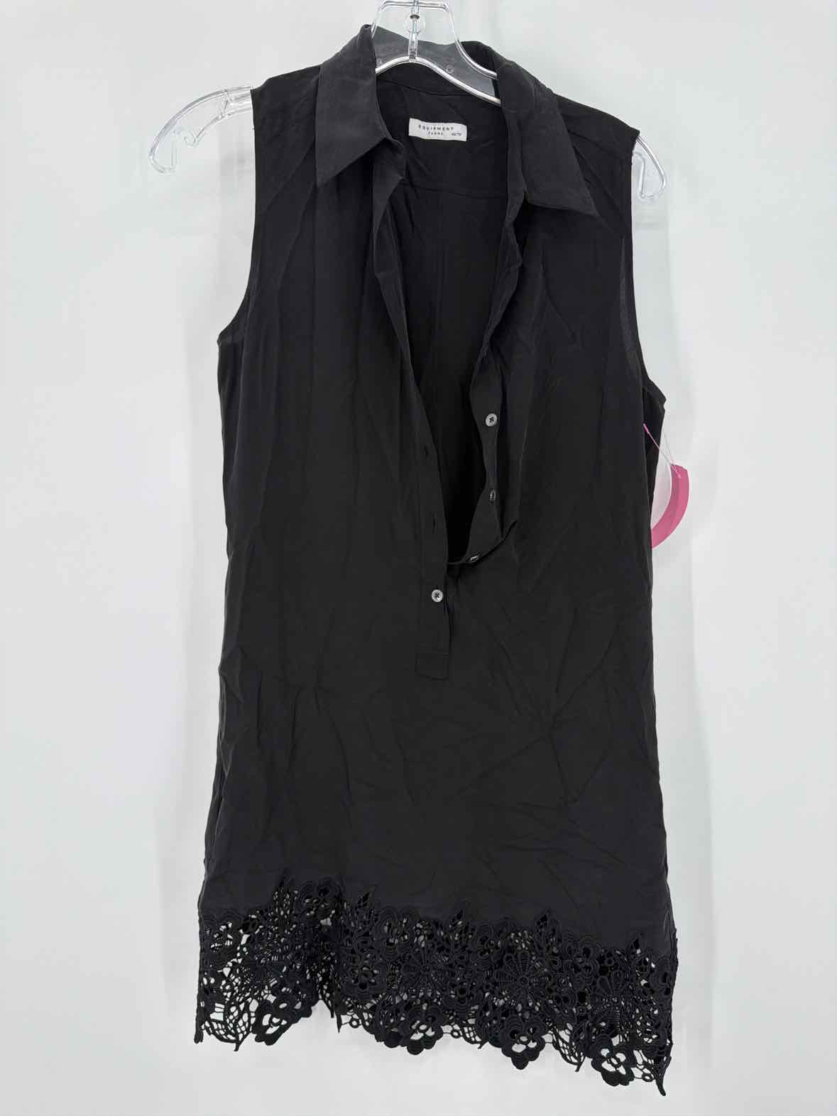 Pre-Owned Equipment Black Size XS Short Sleeveless Dress | True Fashionistas.