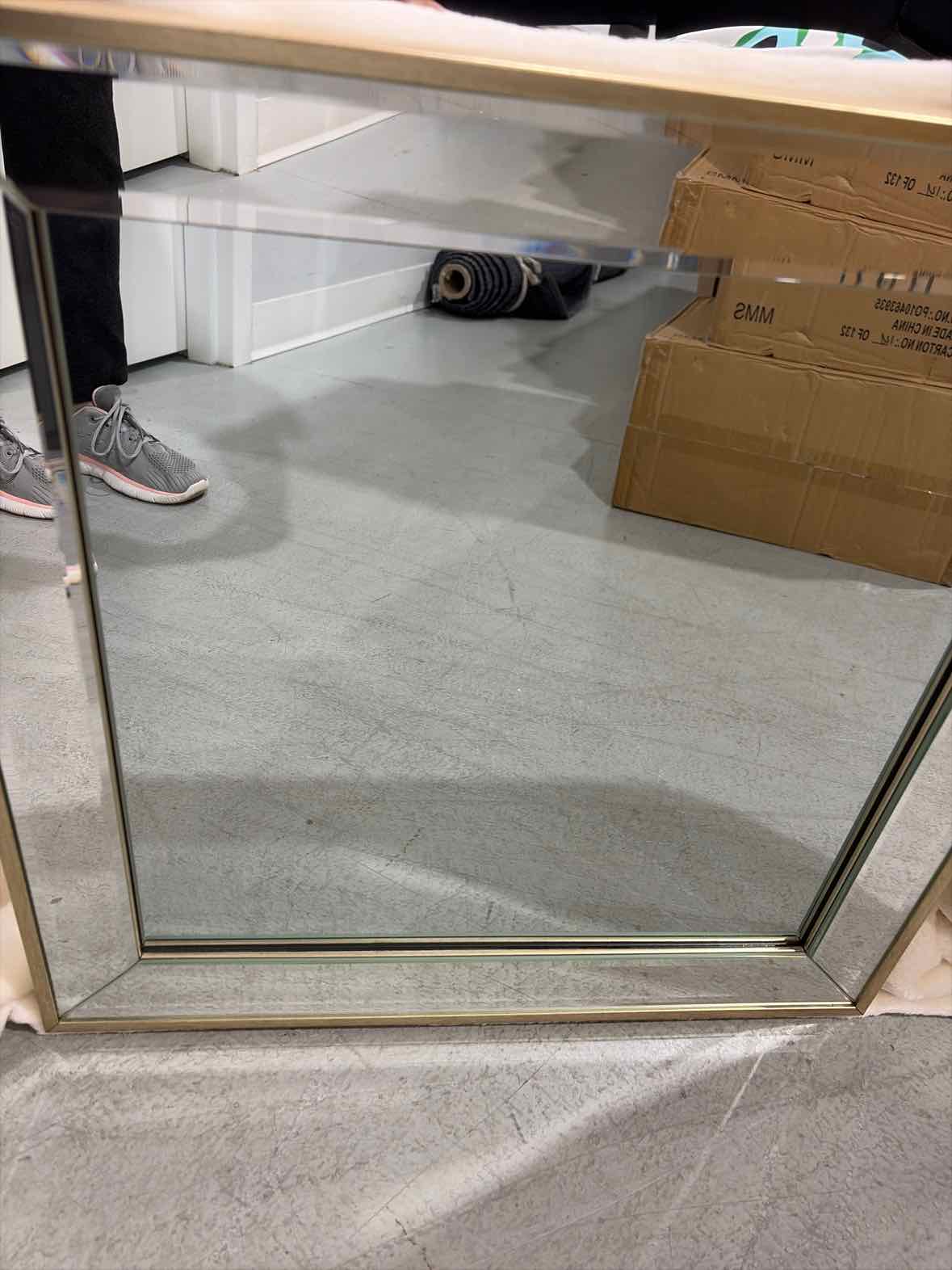 Champagne Frame Square Mirror | True Fashionistas.