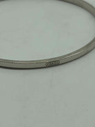 Coach Silver Thin Bangle Bracelet | True Fashionistas.