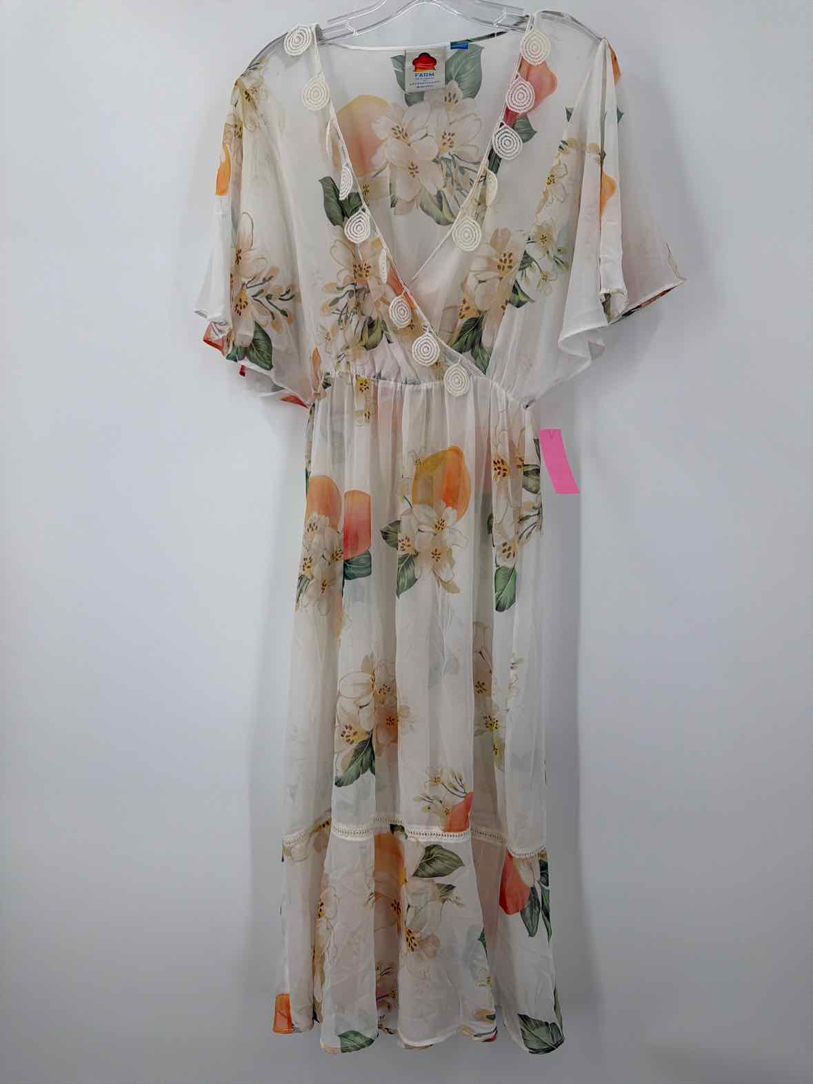 Pre-Owned Farm Rio For Anthropologie White Size Small Coverup | True Fashionistas.