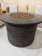 Espresso Firepit With Amber Fire Glass | True Fashionistas.