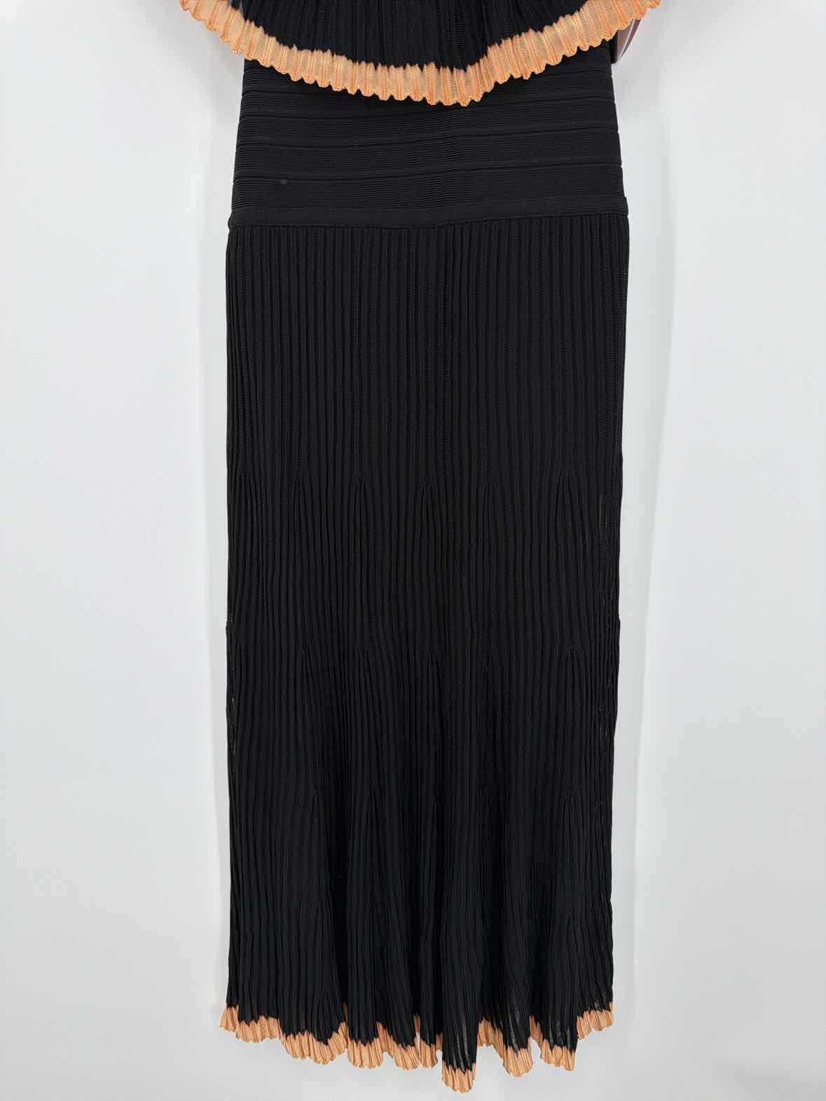Pre-Owned Herve Leger Black Size XXS Knit Long Sleeveless Dress | True Fashionistas.