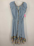 Pre-Owned Matilda Jane Blue Size Medium Stripe Long Short Sleeve Dress | True Fashionistas.