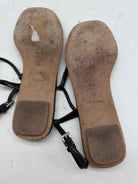 Pre-Owned Prada Black Size 7 Thong Sandals | True Fashionistas.