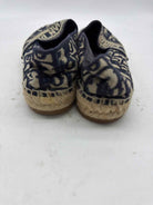 Pre-Owned Christian Dior Navy Size 36 Espadrille Flats | True Fashionistas.
