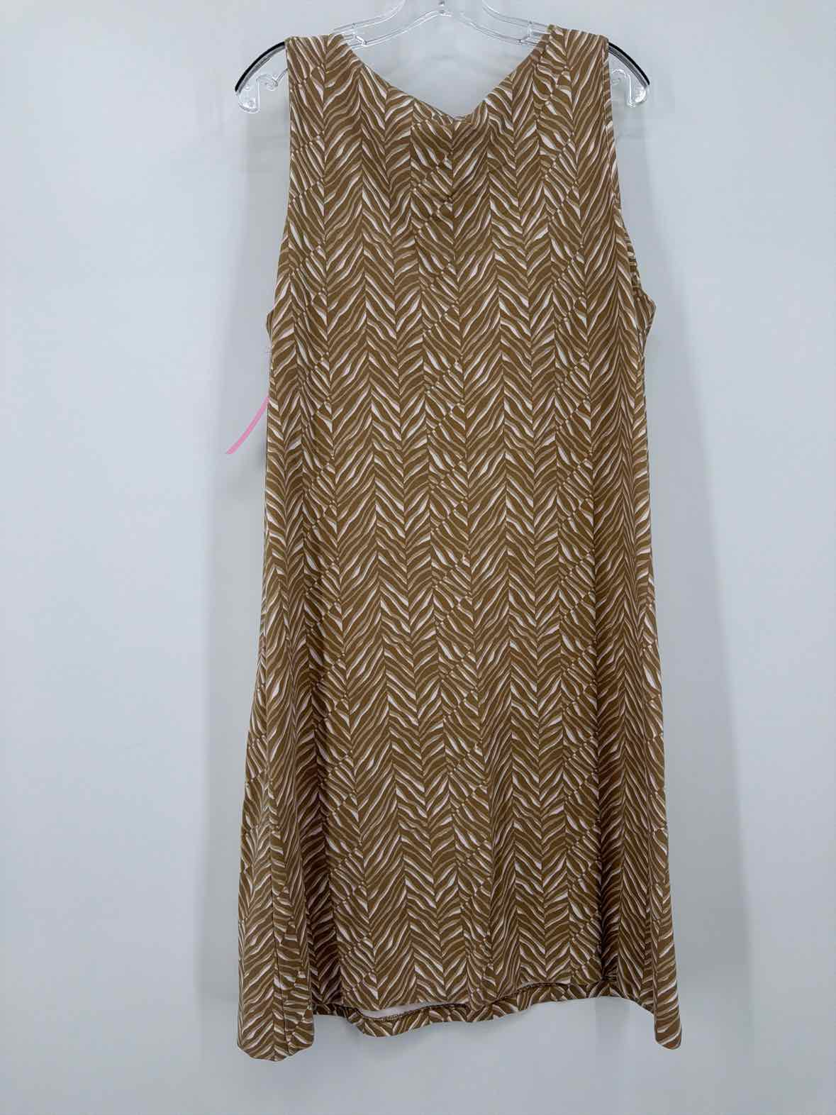 Pre-Owned J Mclaughlin Tan Size XL Short Sleeveless Dress | True Fashionistas.