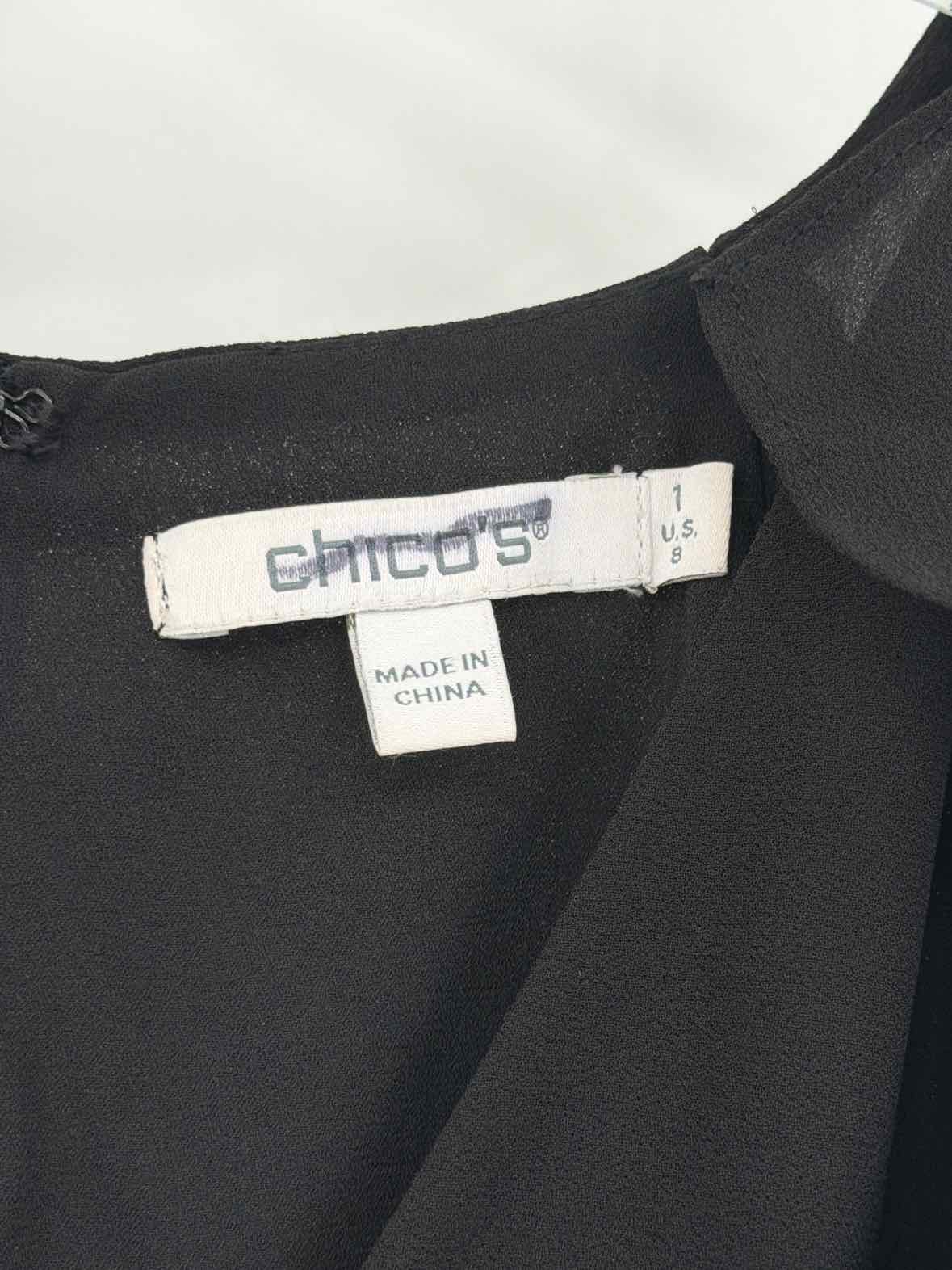 Pre-Owned Chico's Black Size 8 Long Sleeveless Dress | True Fashionistas.