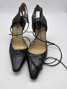 Pre-Owned Manolo Blahnik Black Size 35.5 Strappy Heels | True Fashionistas.