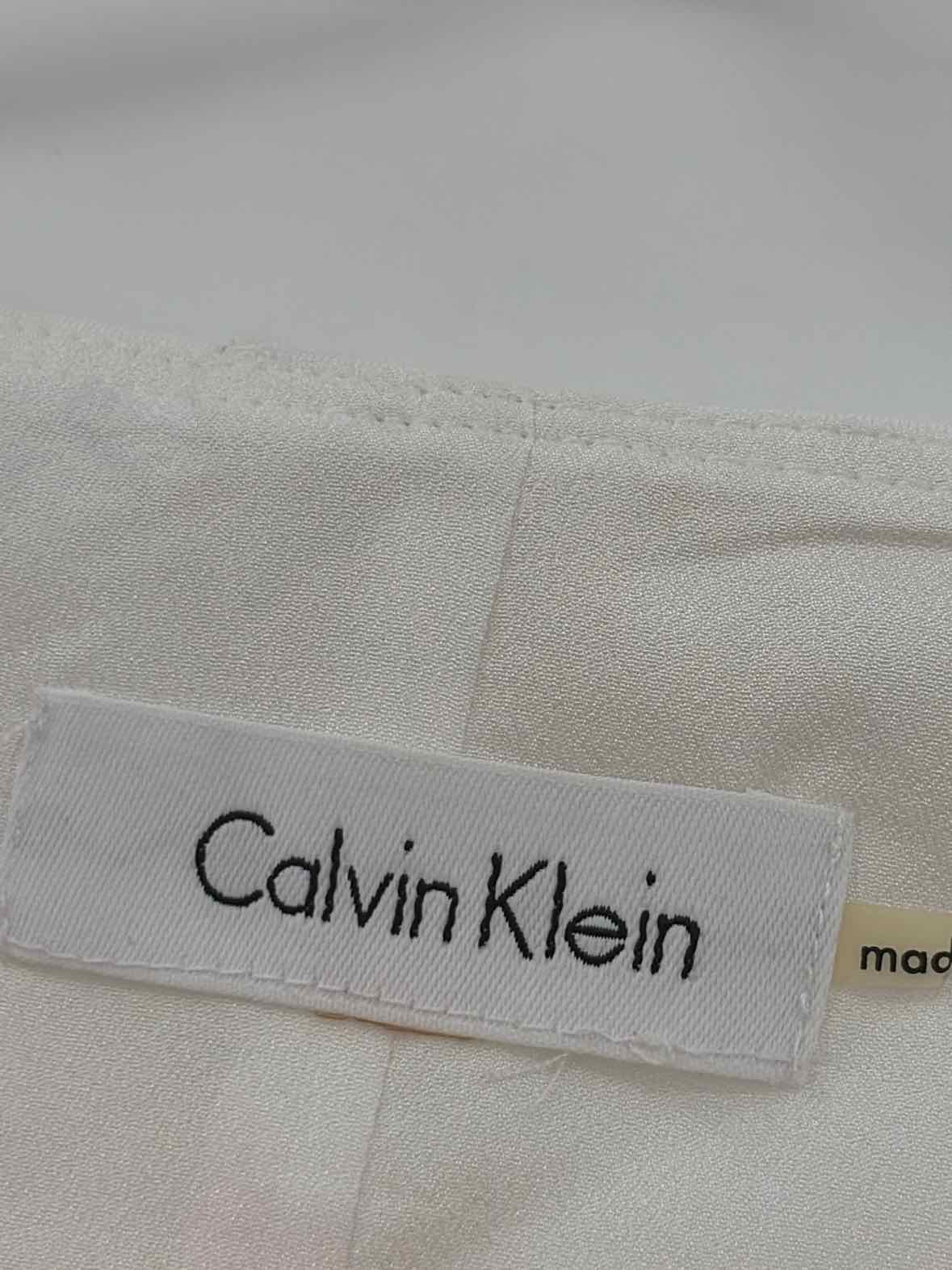 Calvin Klein White Size Large Blouse | True Fashionistas.