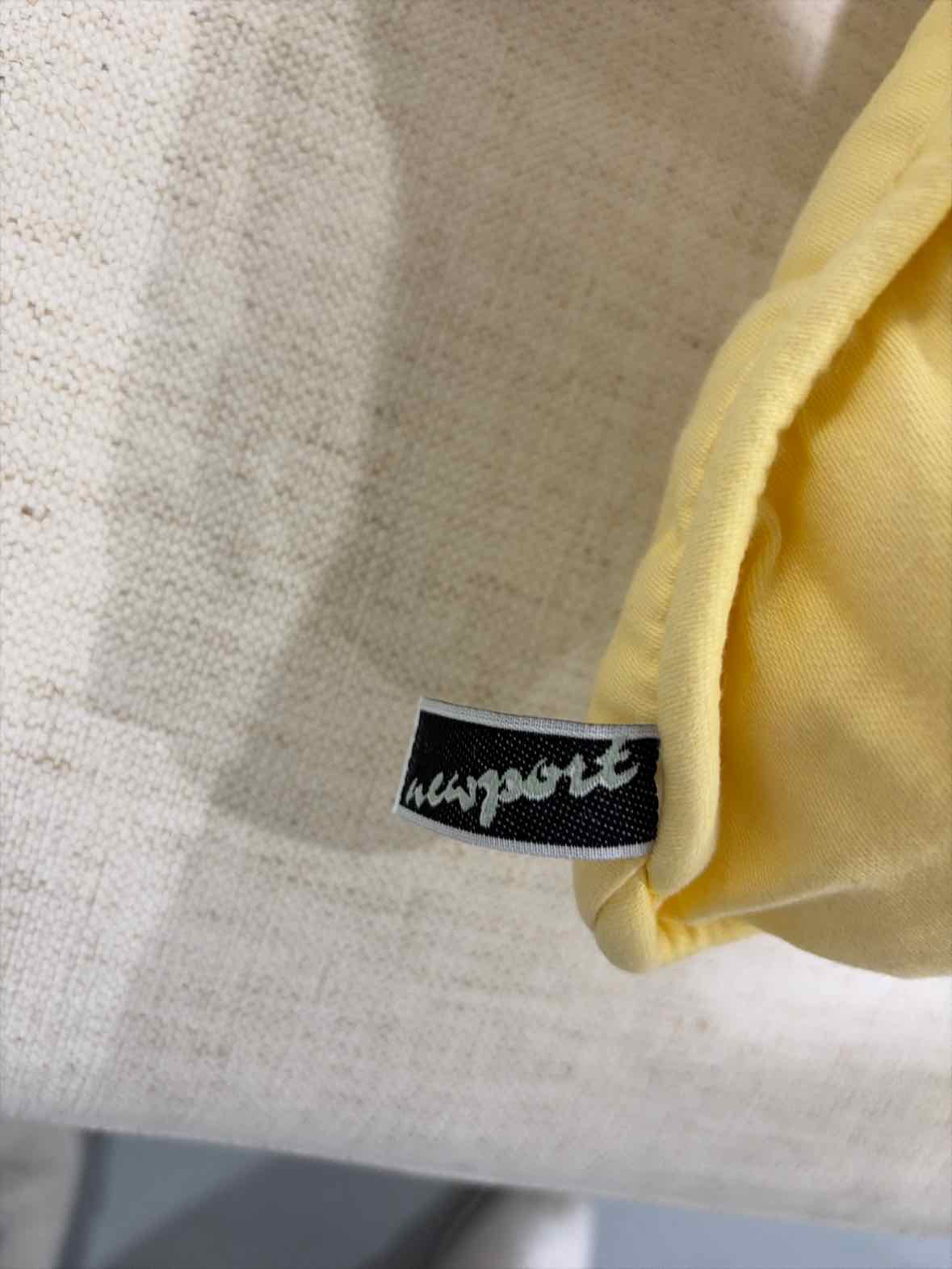 Newport Yellow Fabric Pillow | True Fashionistas.