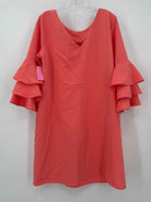 Pre-Owned Nicole Miller Studio Pale Yellow Size 14 Short Long Sleeve Dress | True Fashionistas.