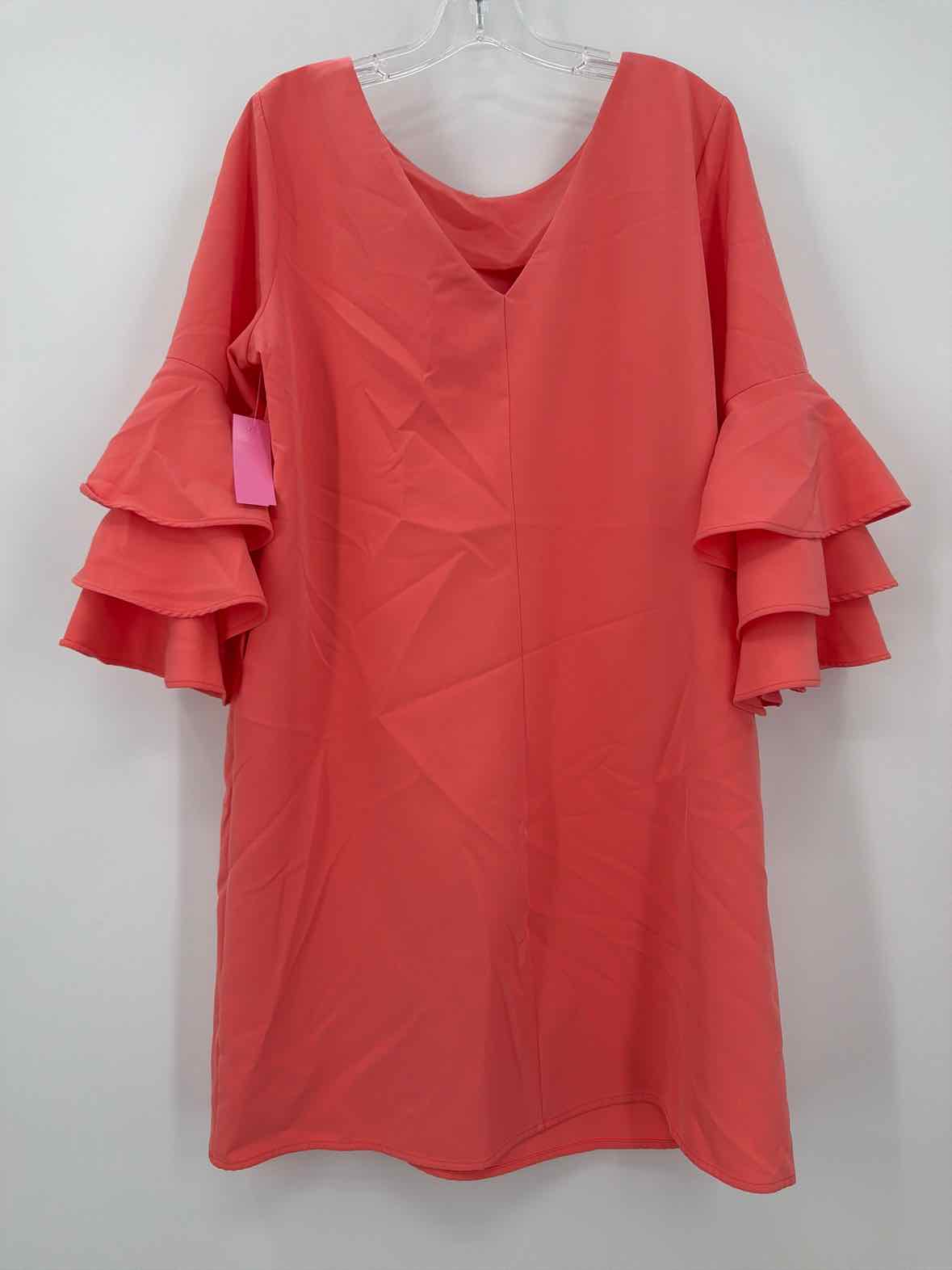 Pre-Owned Nicole Miller Studio Pale Yellow Size 14 Short Long Sleeve Dress | True Fashionistas.