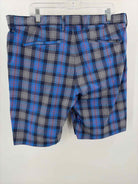 Tommy Bahama Blue Size 38 Plaid Men's Shorts | True Fashionistas.