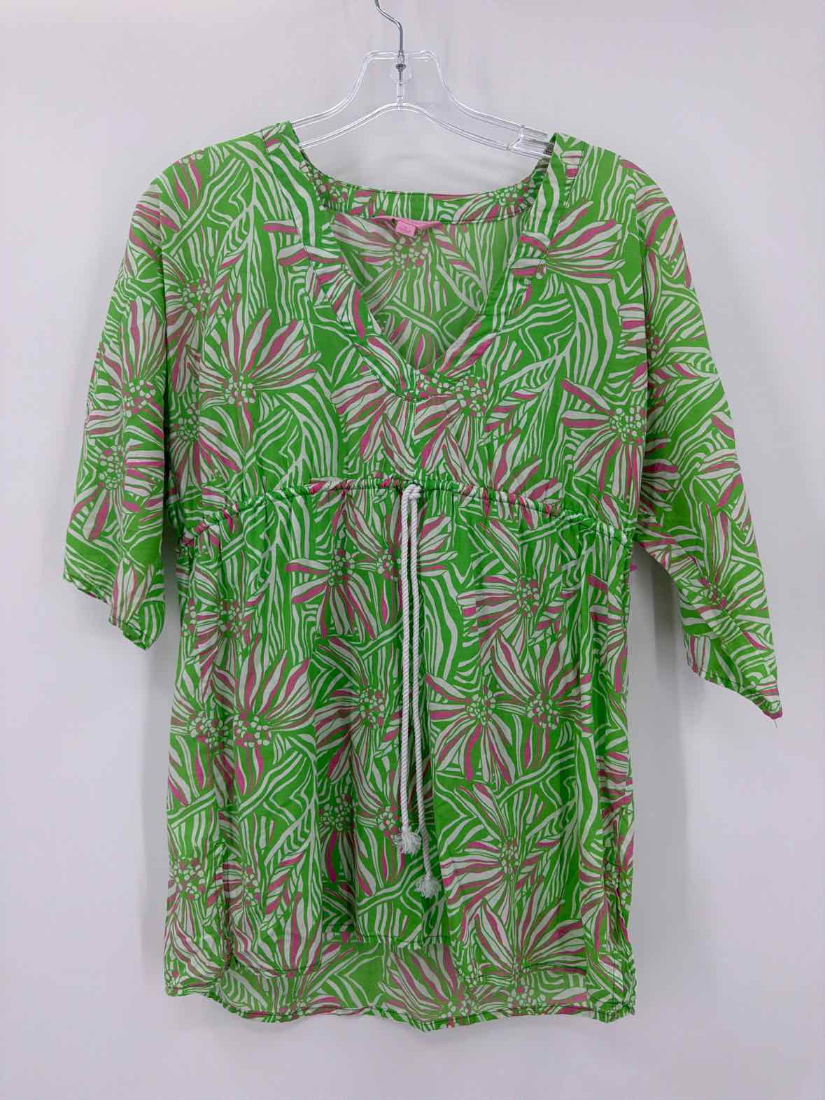 Pre-Owned Lilly Pulitzer Green Size Small Blouse | True Fashionistas.