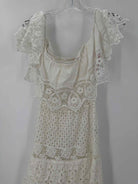 Pre-Owned Queen Moda Positano White Size Small Long Sleeveless Dress | True Fashionistas.