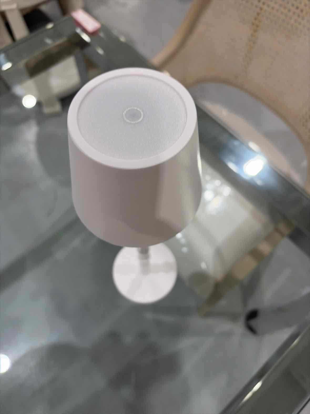 White Bamboo LED Portable Cordless Lamp | True Fashionistas.