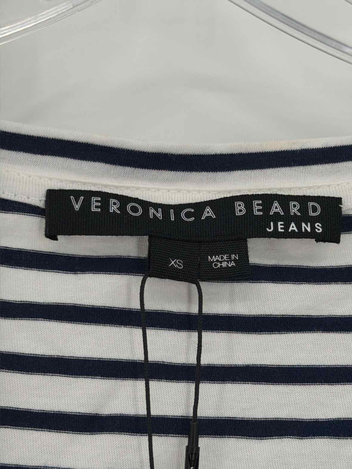 Pre-Owned Veronica Beard Navy Size XS Stripe Short Sleeveless Dress | True Fashionistas.