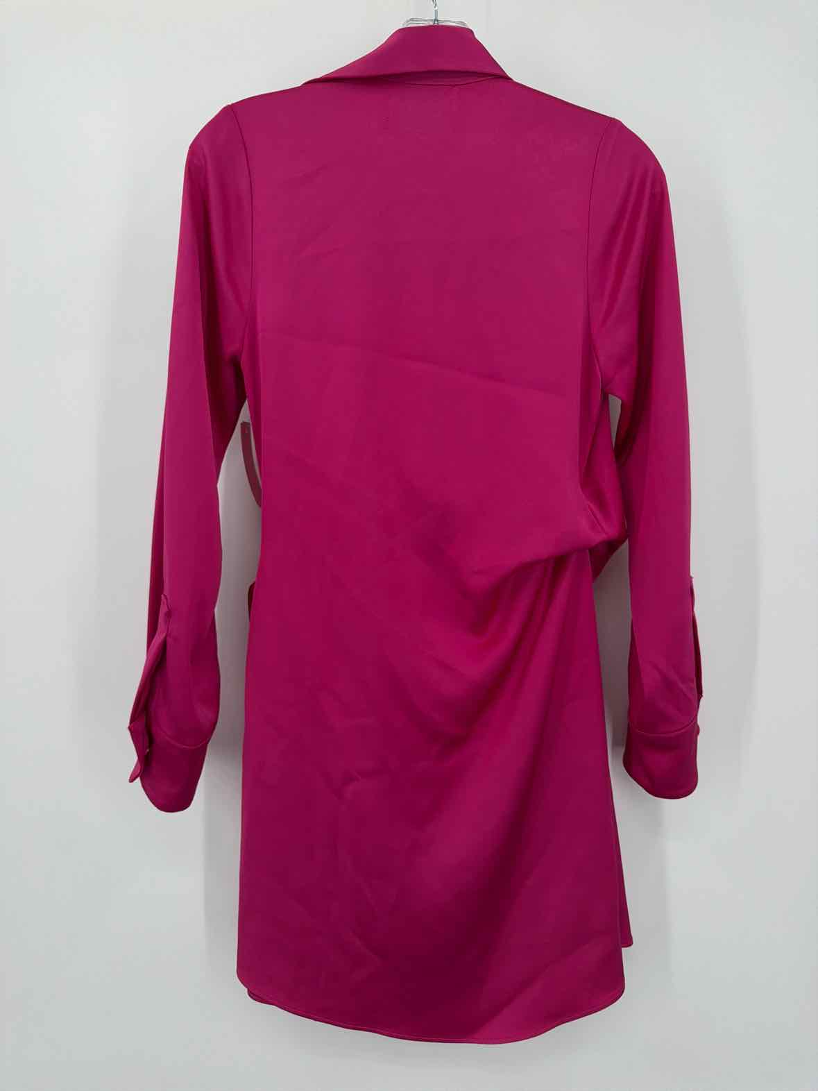 Pre-Owned Patty Ang Pink Size XS Short Long Sleeve Dress | True Fashionistas.
