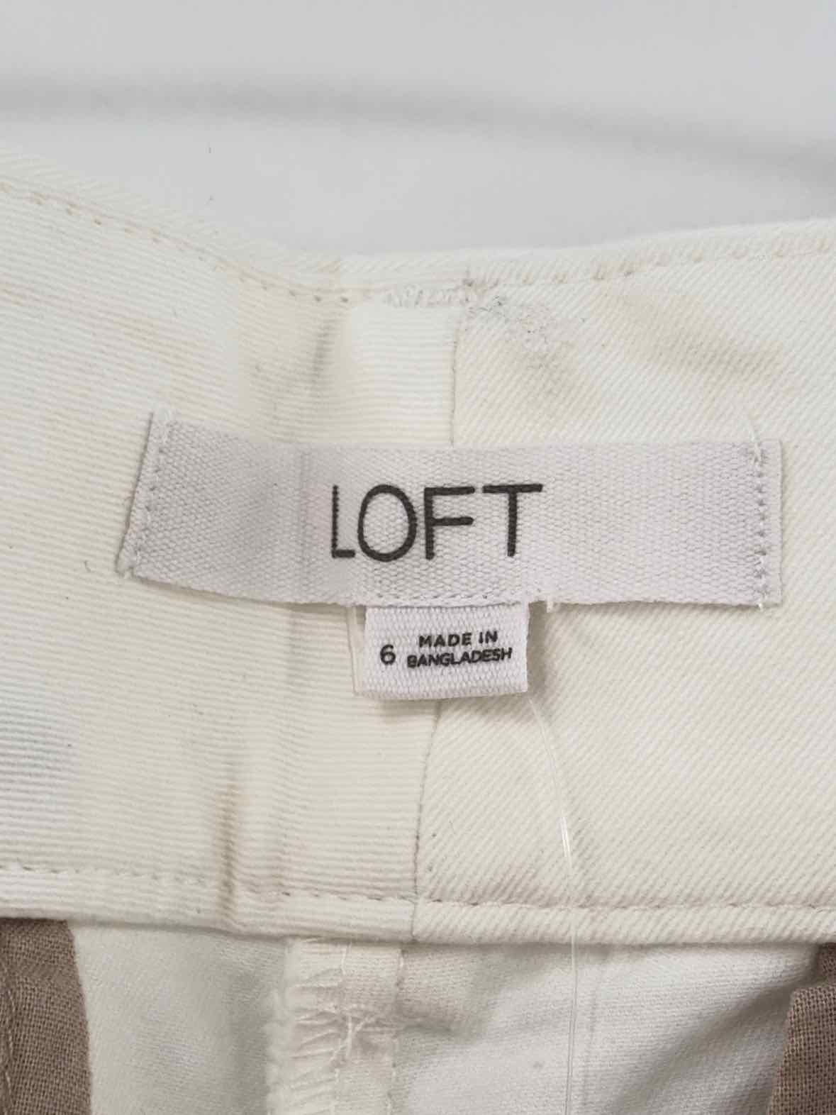 Loft White Size 6 Basic Shorts | True Fashionistas.