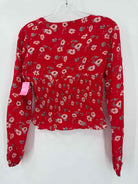 Pre-Owned Intermix Red Size 4 Blouse | True Fashionistas.