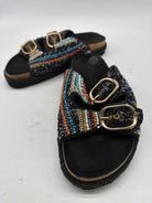 Pre-Owned House Of Harlow Black Size 7 Slide Sandals | True Fashionistas.