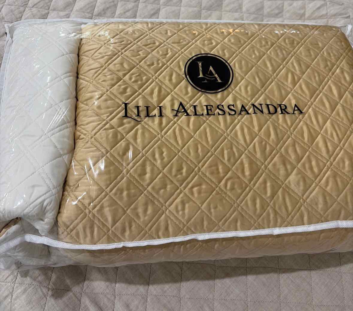 Lili Alessandra Gold King Bedspread | True Fashionistas.